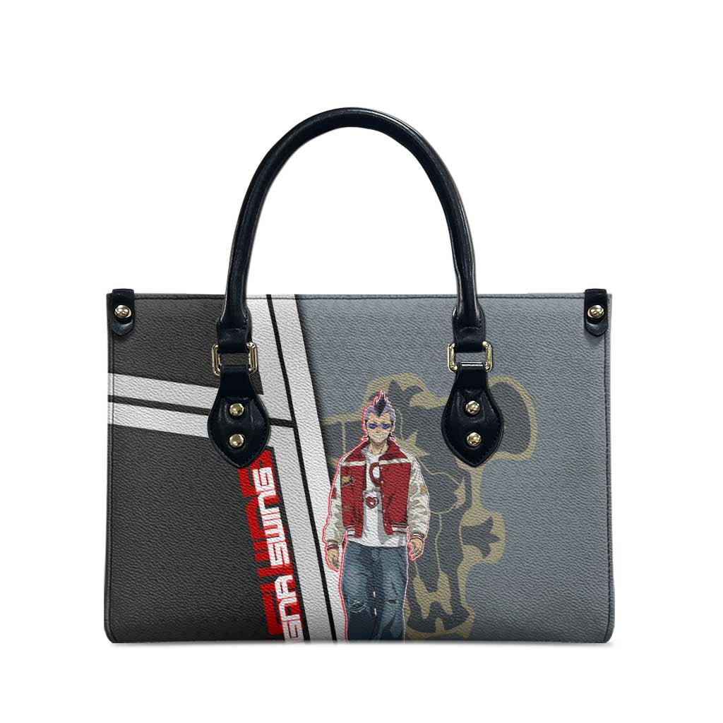 Black Clover Magna Swing Leather Bag Retro Anime Street Style