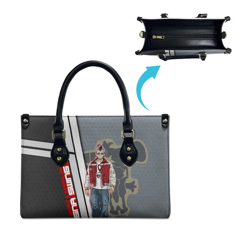 Black Clover Magna Swing Leather Bag Retro Anime Street Style
