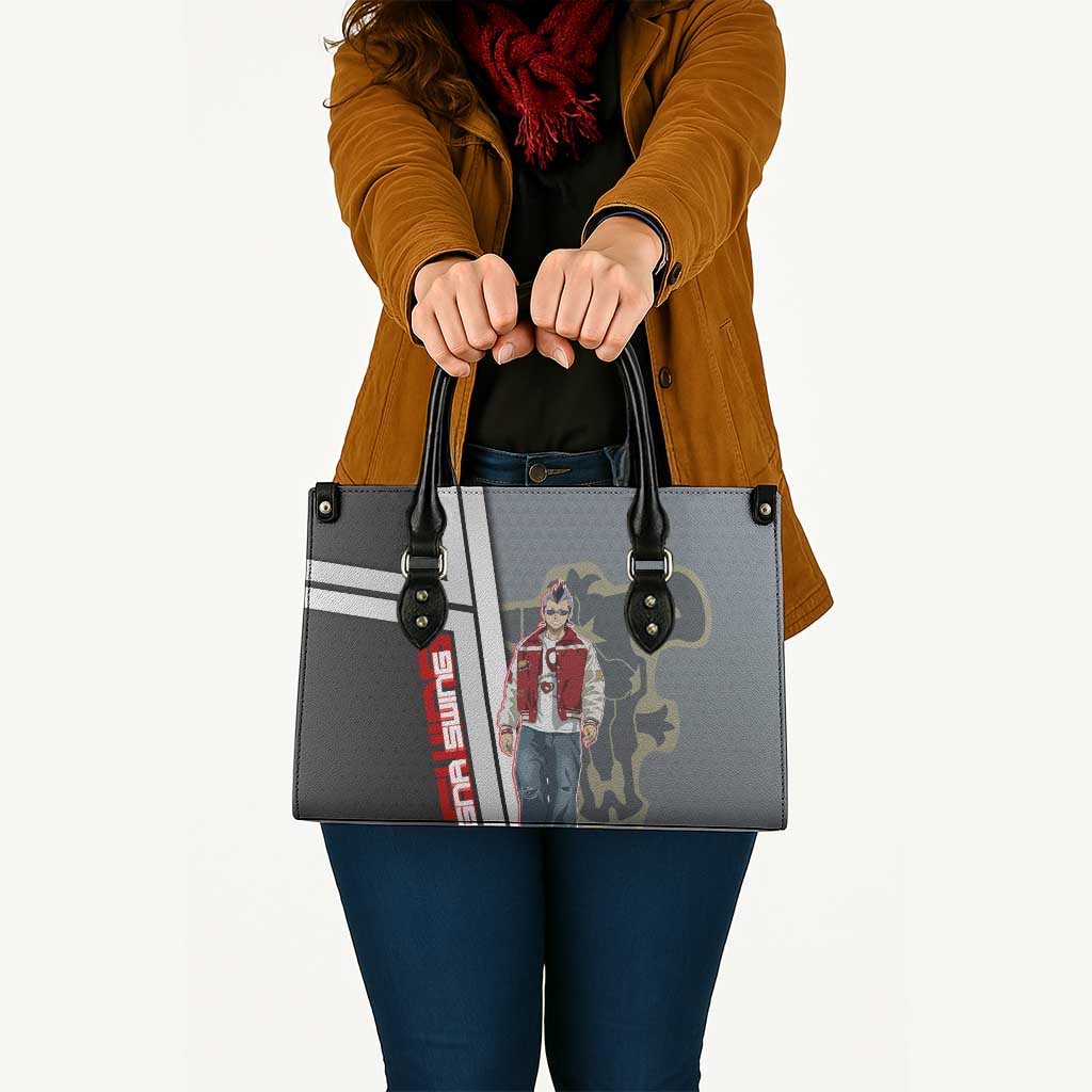 Black Clover Magna Swing Leather Bag Retro Anime Street Style