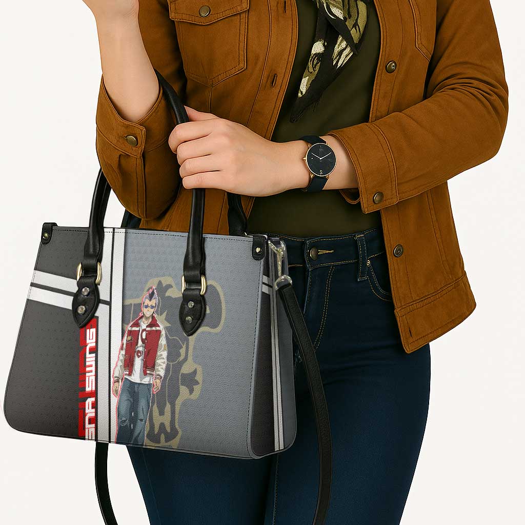 Black Clover Magna Swing Leather Bag Retro Anime Street Style