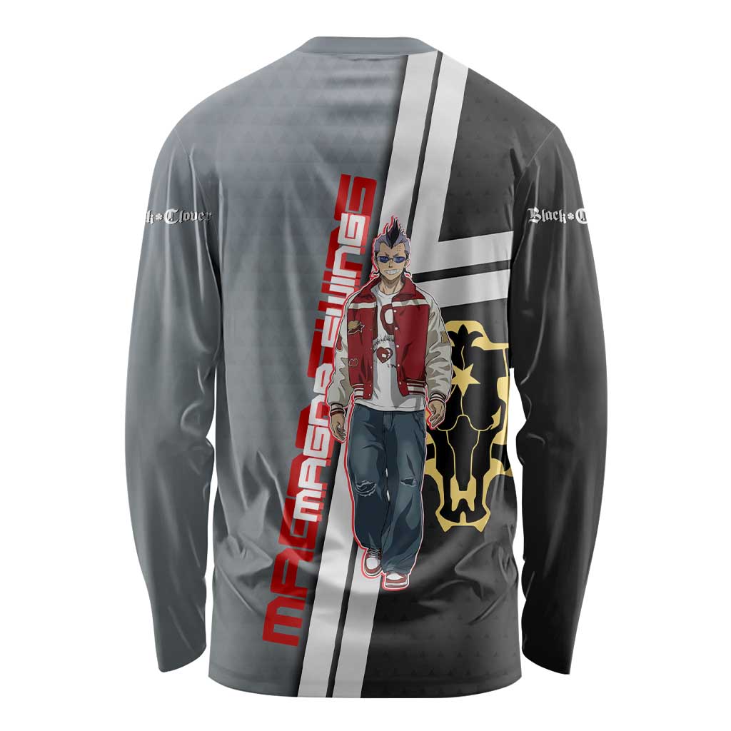 Black Clover Magna Swing Long Sleeve Shirt Retro Anime Street Style