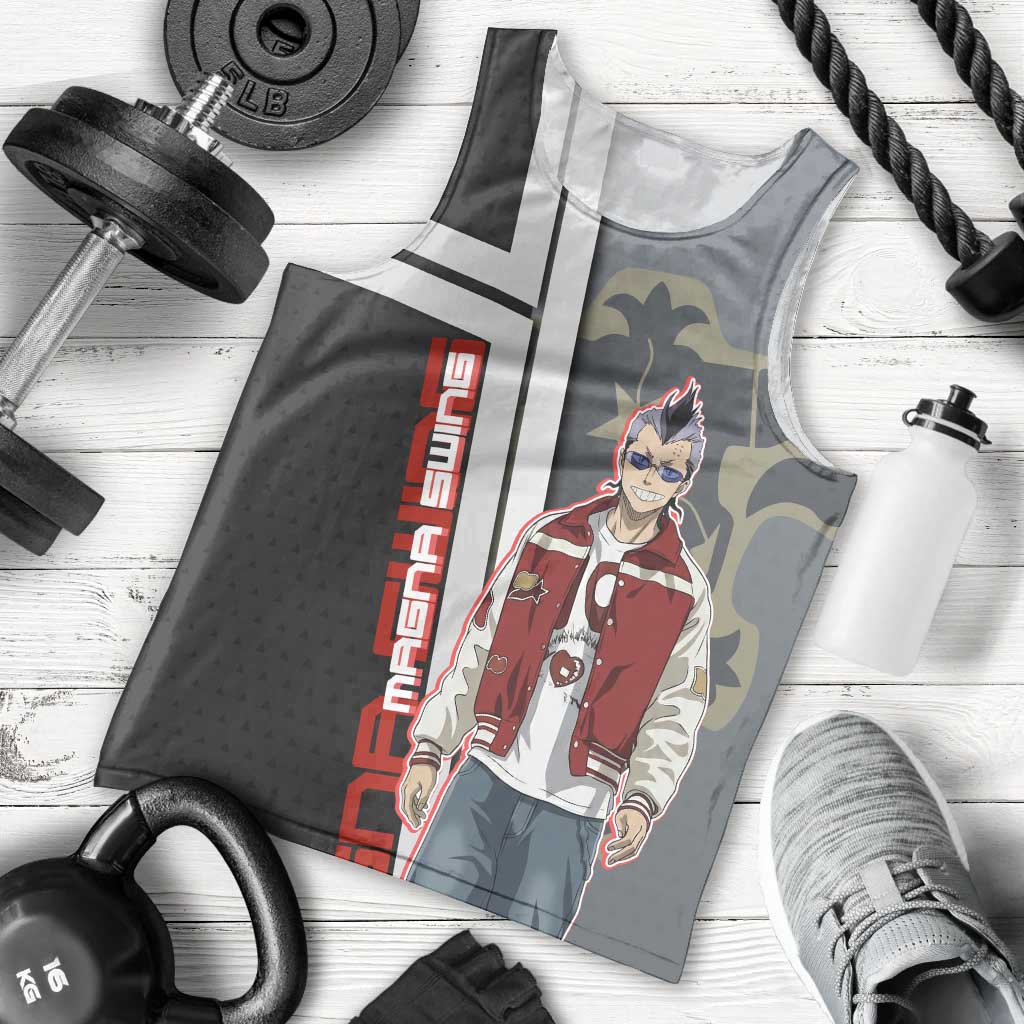 Black Clover Magna Swing Men Tank Top Retro Anime Street Style