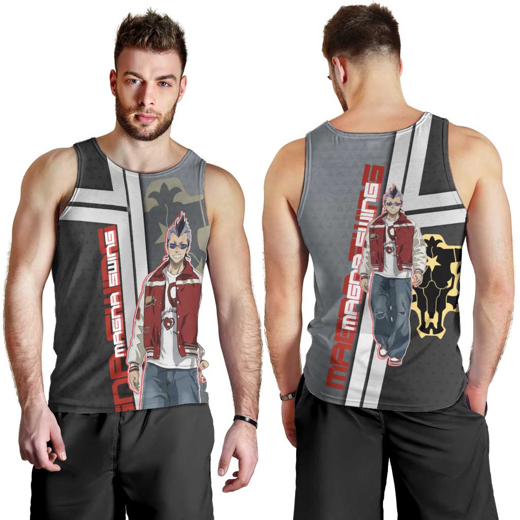 Black Clover Magna Swing Men Tank Top Retro Anime Street Style