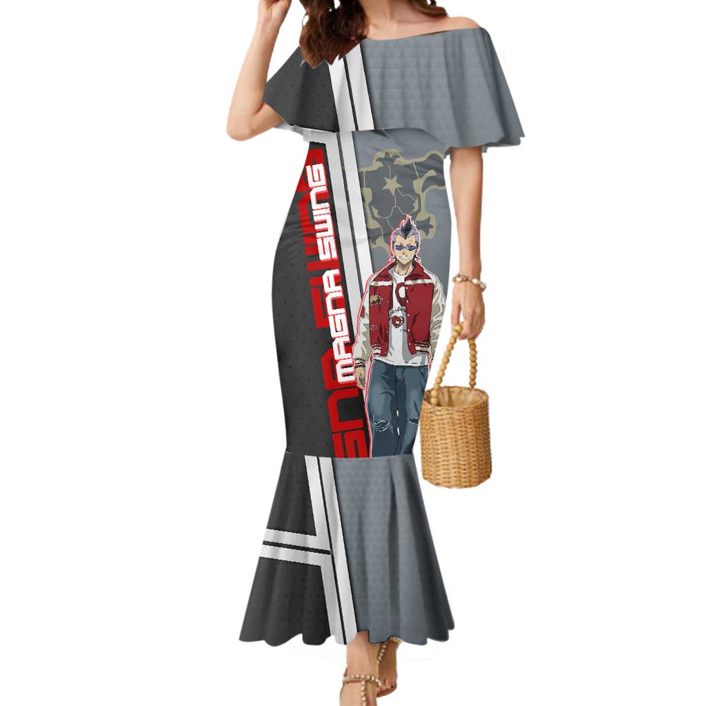 Black Clover Magna Swing Mermaid Dress Retro Anime Street Style
