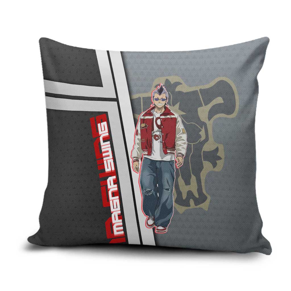 Black Clover Magna Swing Pillow Cover Retro Anime Street Style