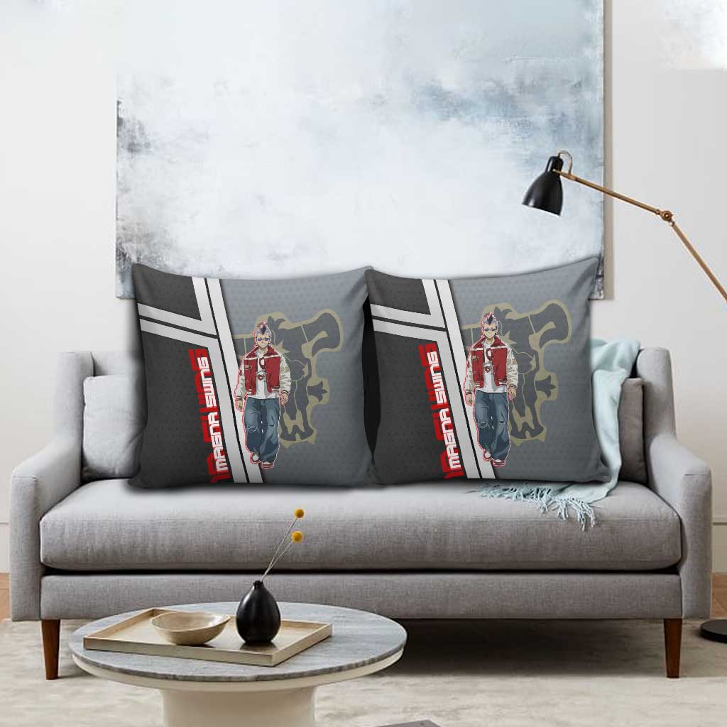 Black Clover Magna Swing Pillow Cover Retro Anime Street Style