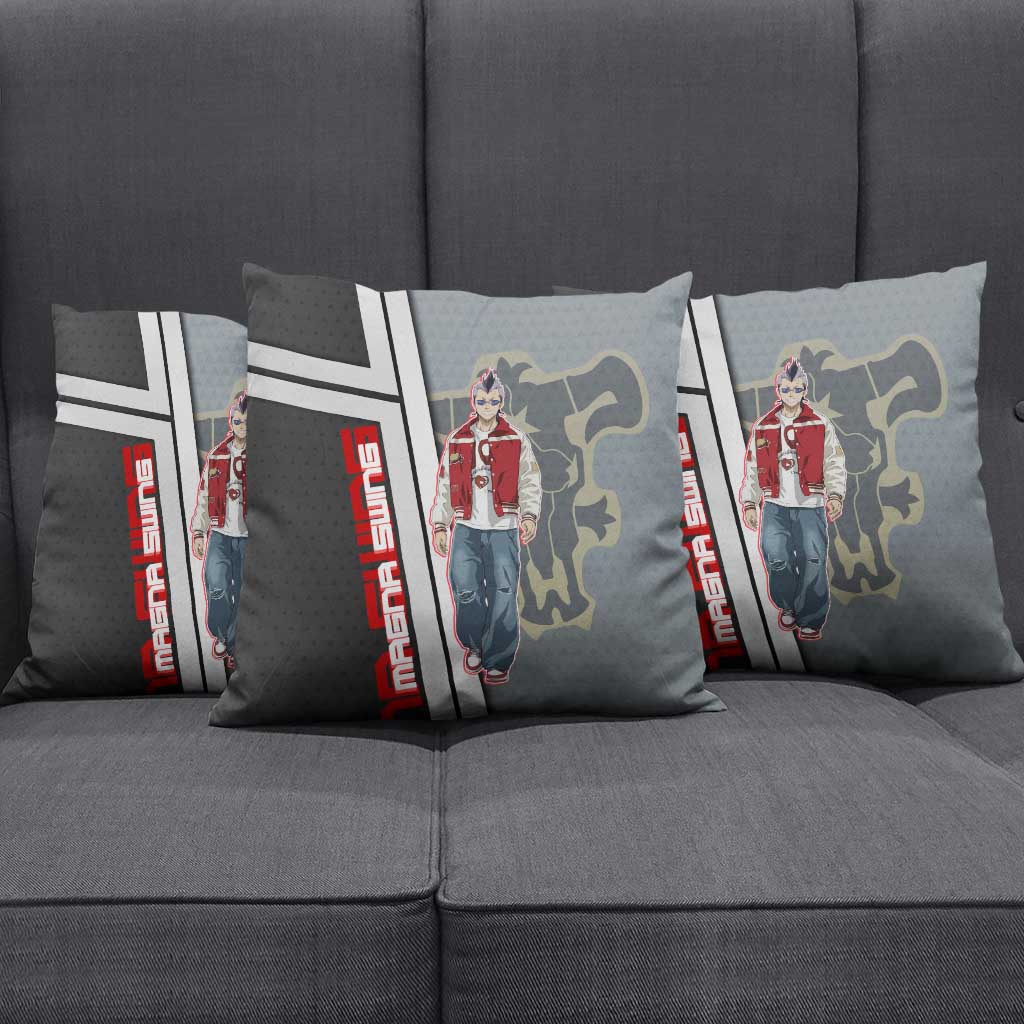 Black Clover Magna Swing Pillow Cover Retro Anime Street Style