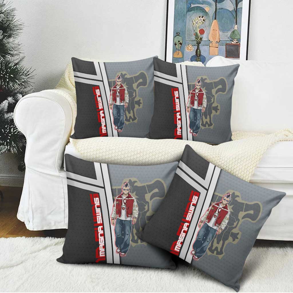 Black Clover Magna Swing Pillow Cover Retro Anime Street Style