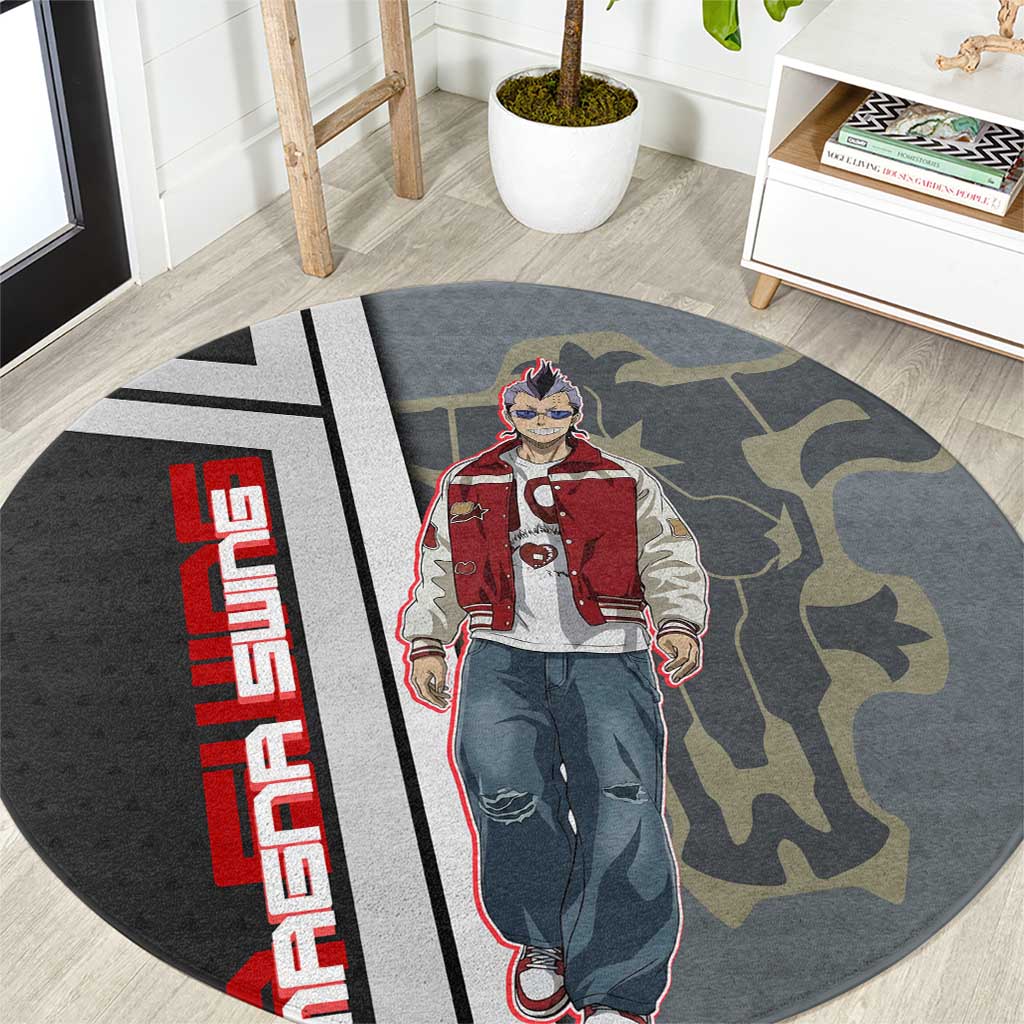 Black Clover Magna Swing Round Carpet Retro Anime Street Style