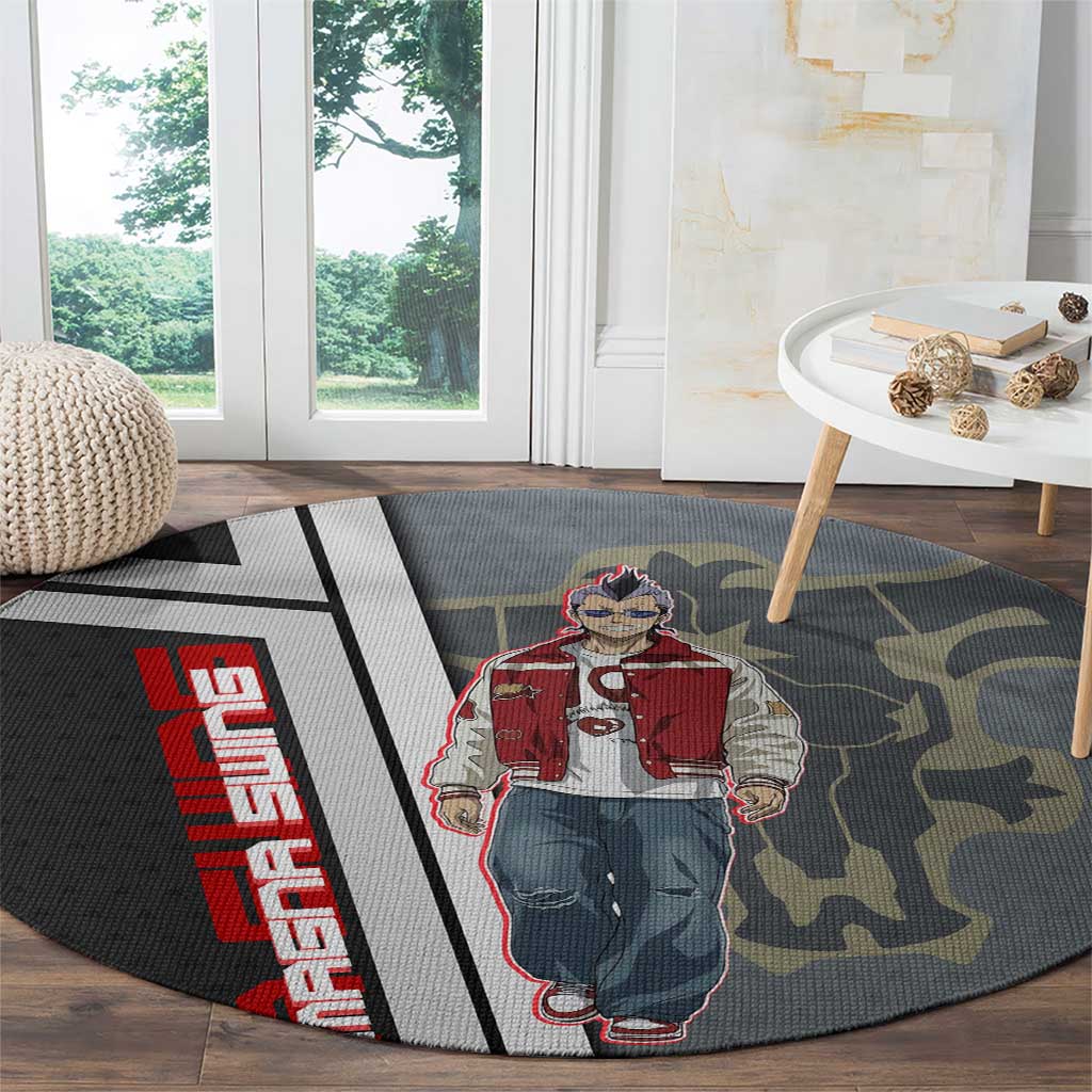 Black Clover Magna Swing Round Carpet Retro Anime Street Style