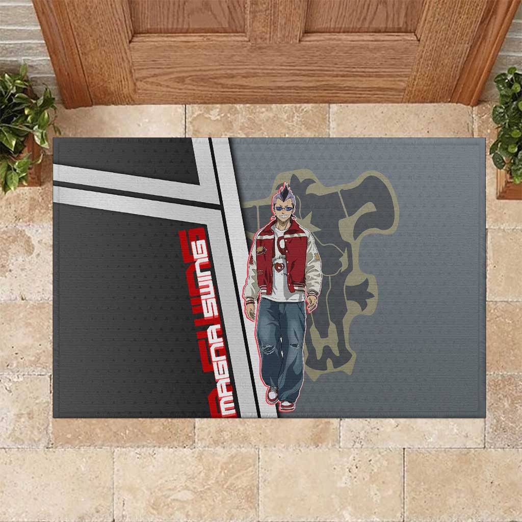Black Clover Magna Swing Rubber Doormat Retro Anime Street Style