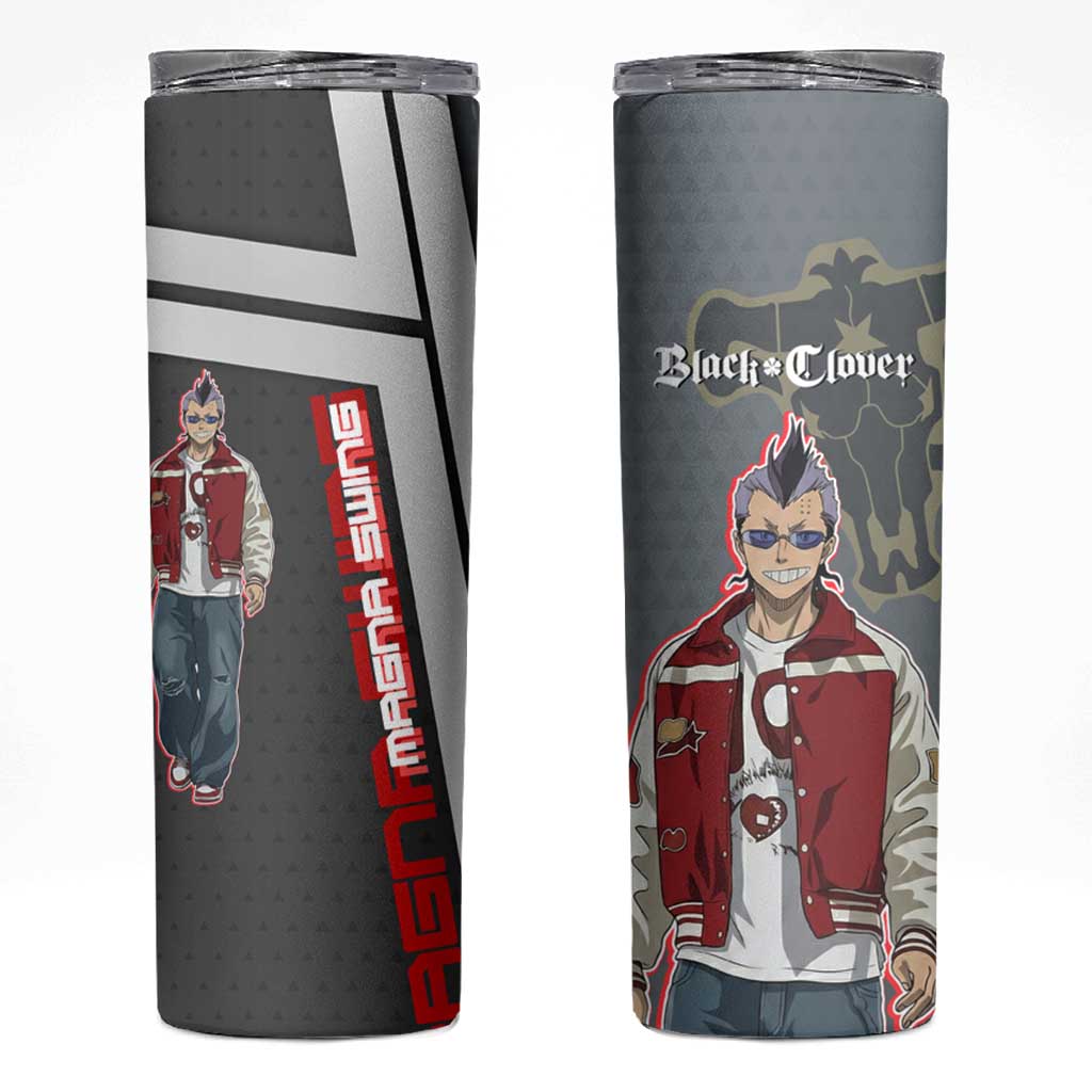 Black Clover Magna Swing Skinny Tumbler Retro Anime Street Style