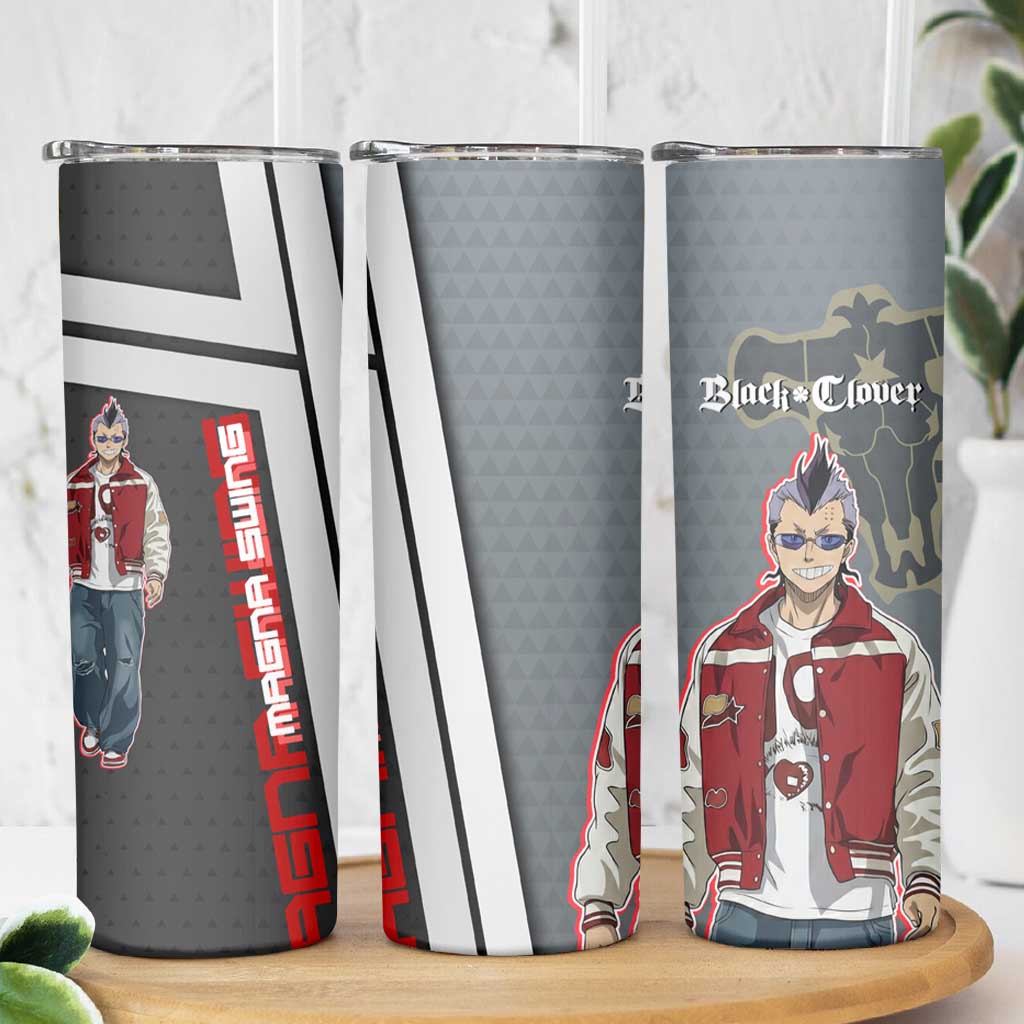 Black Clover Magna Swing Skinny Tumbler Retro Anime Street Style