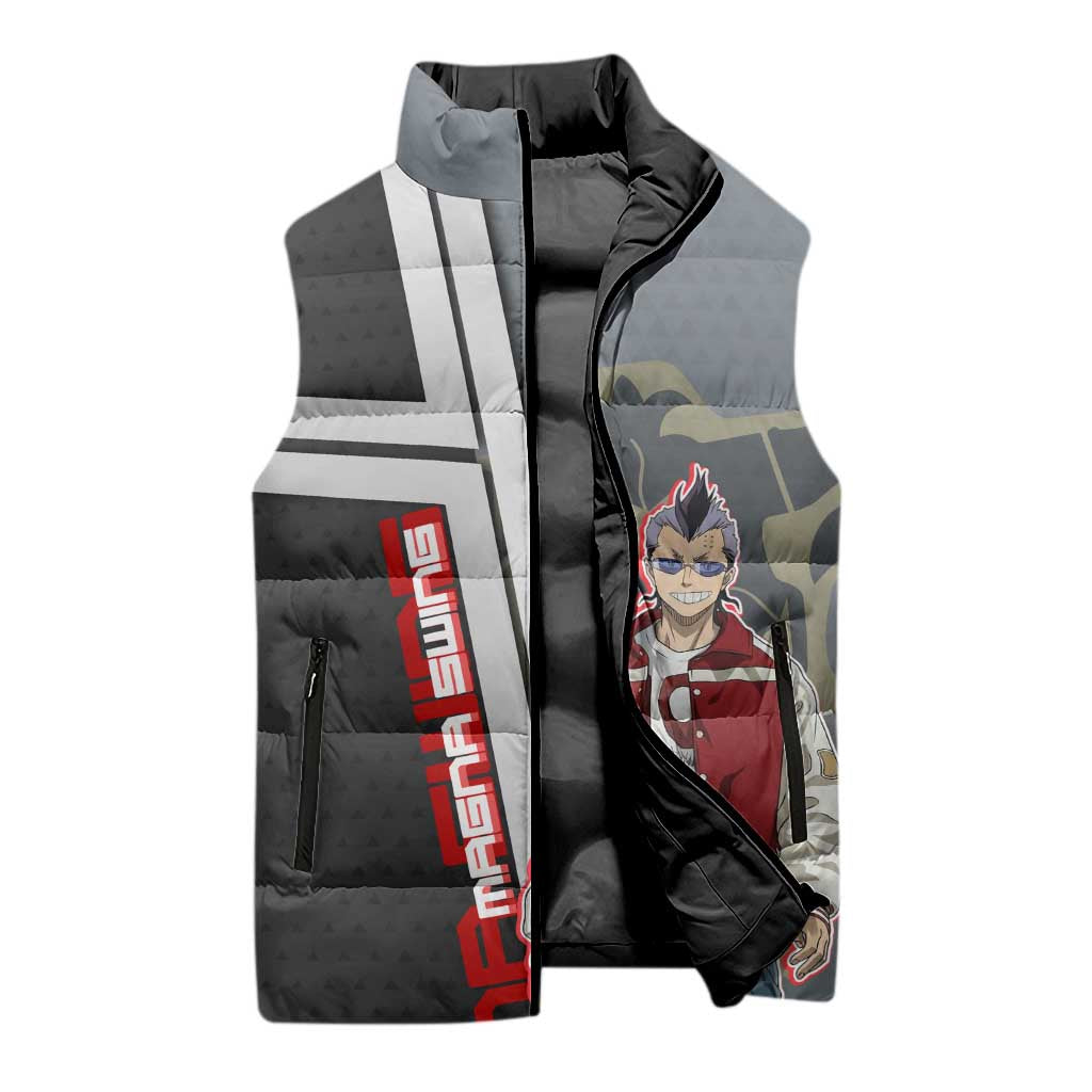 Black Clover Magna Swing Sleeveless Puffer Jacket Retro Anime Street Style