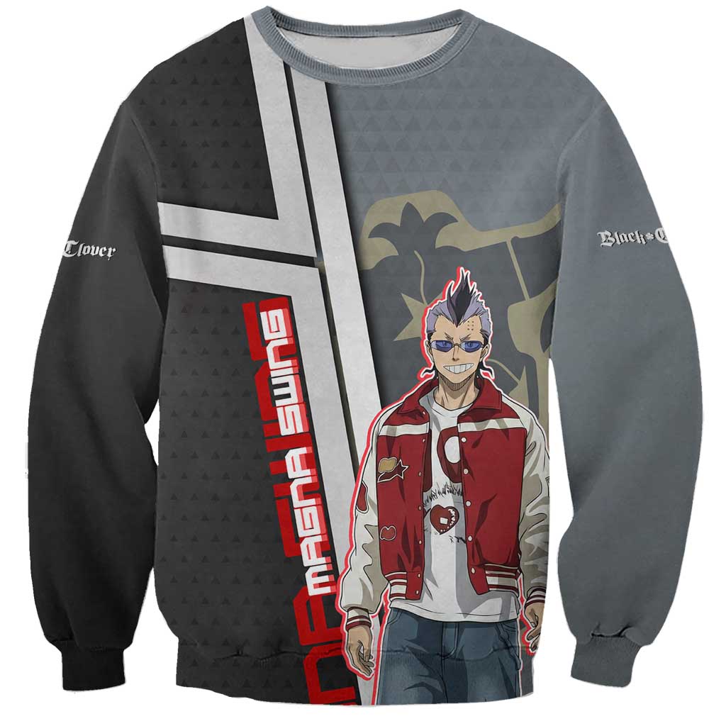 Black Clover Magna Swing Sweatshirt Retro Anime Street Style