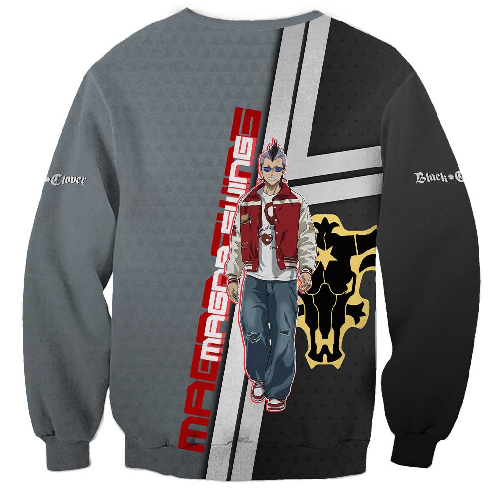 Black Clover Magna Swing Sweatshirt Retro Anime Street Style