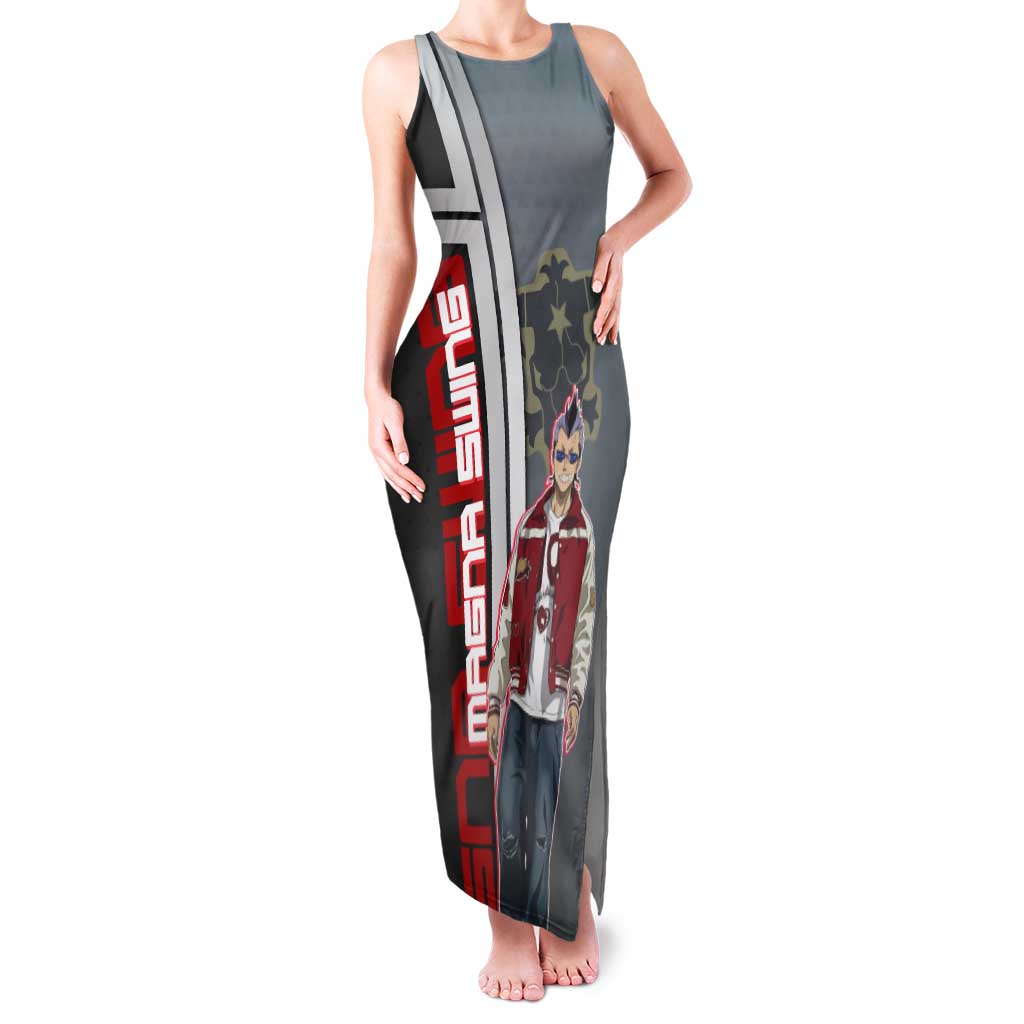Black Clover Magna Swing Tank Maxi Dress Retro Anime Street Style