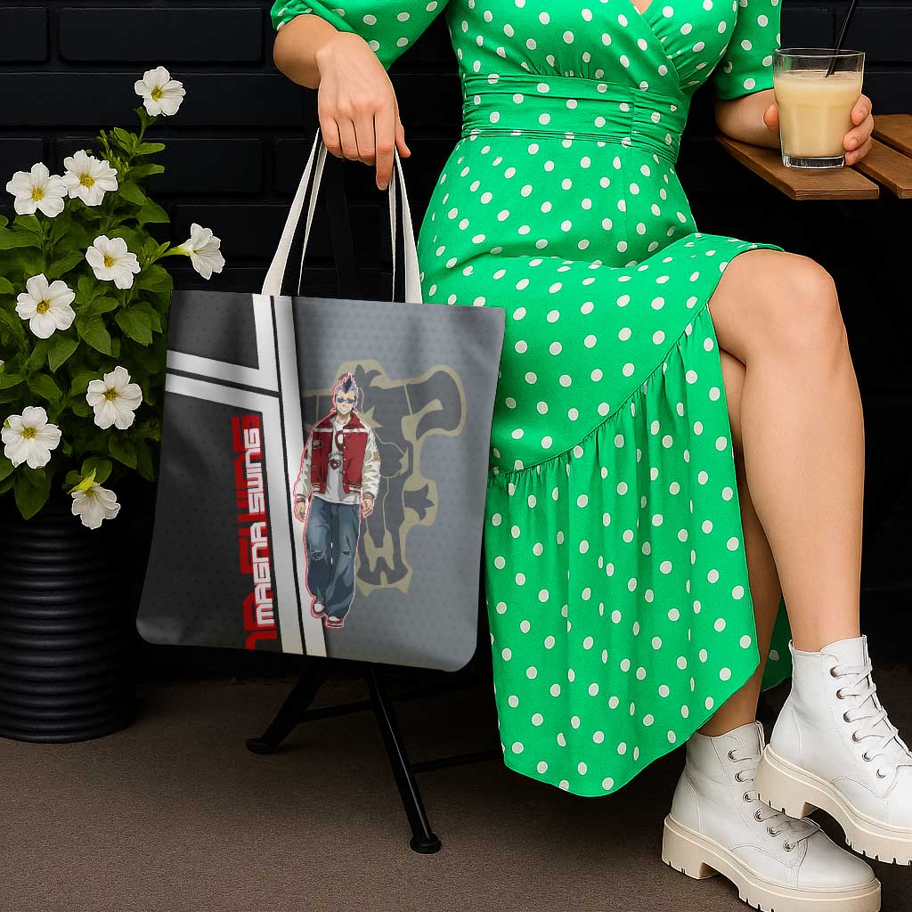 Black Clover Magna Swing Tote Bag Retro Anime Street Style
