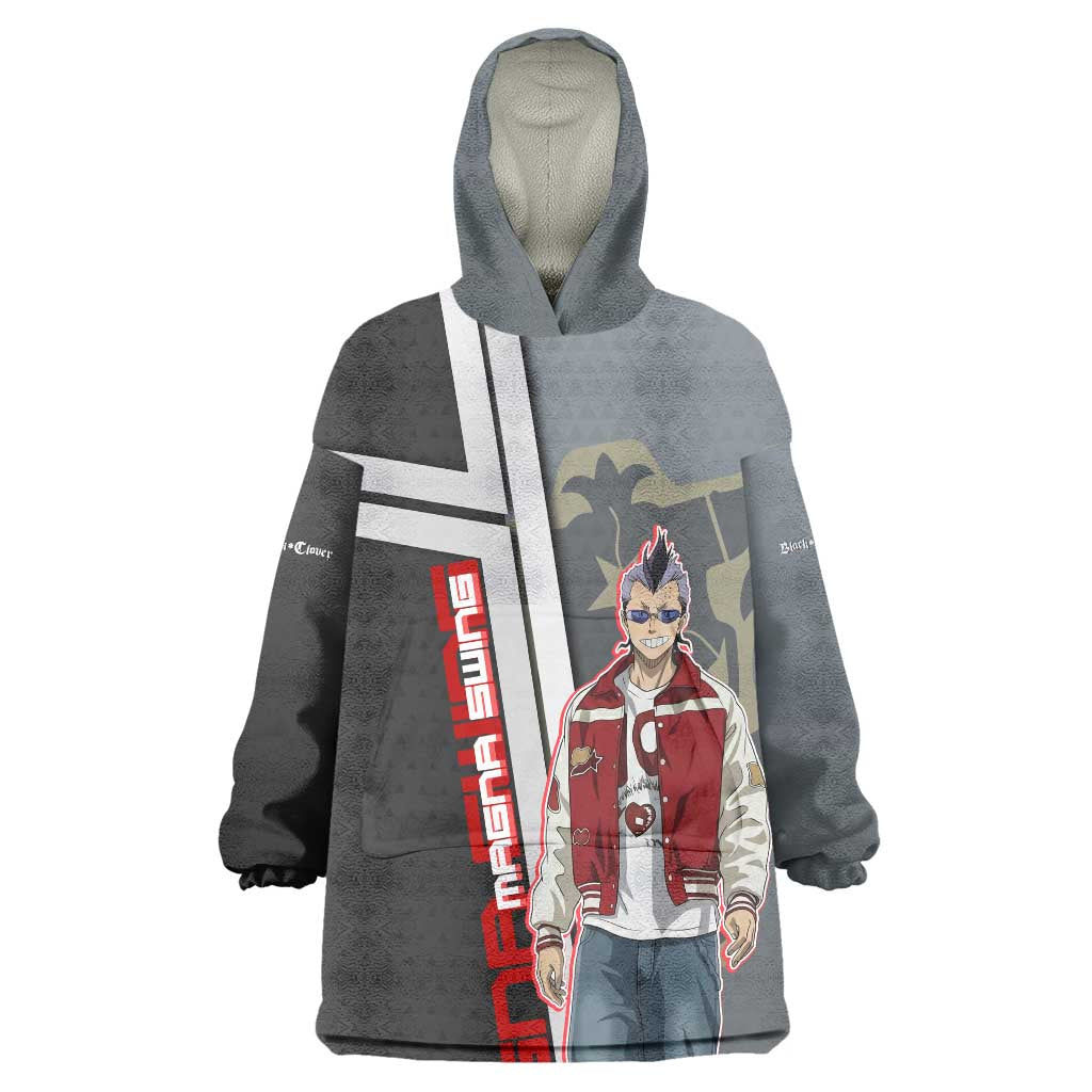Black Clover Magna Swing Wearable Blanket Hoodie Retro Anime Street Style
