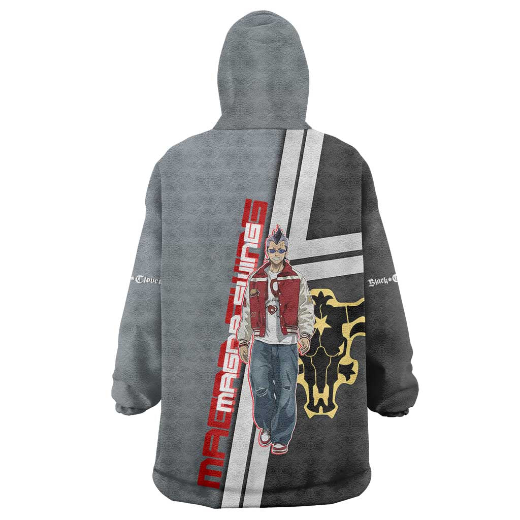 Black Clover Magna Swing Wearable Blanket Hoodie Retro Anime Street Style
