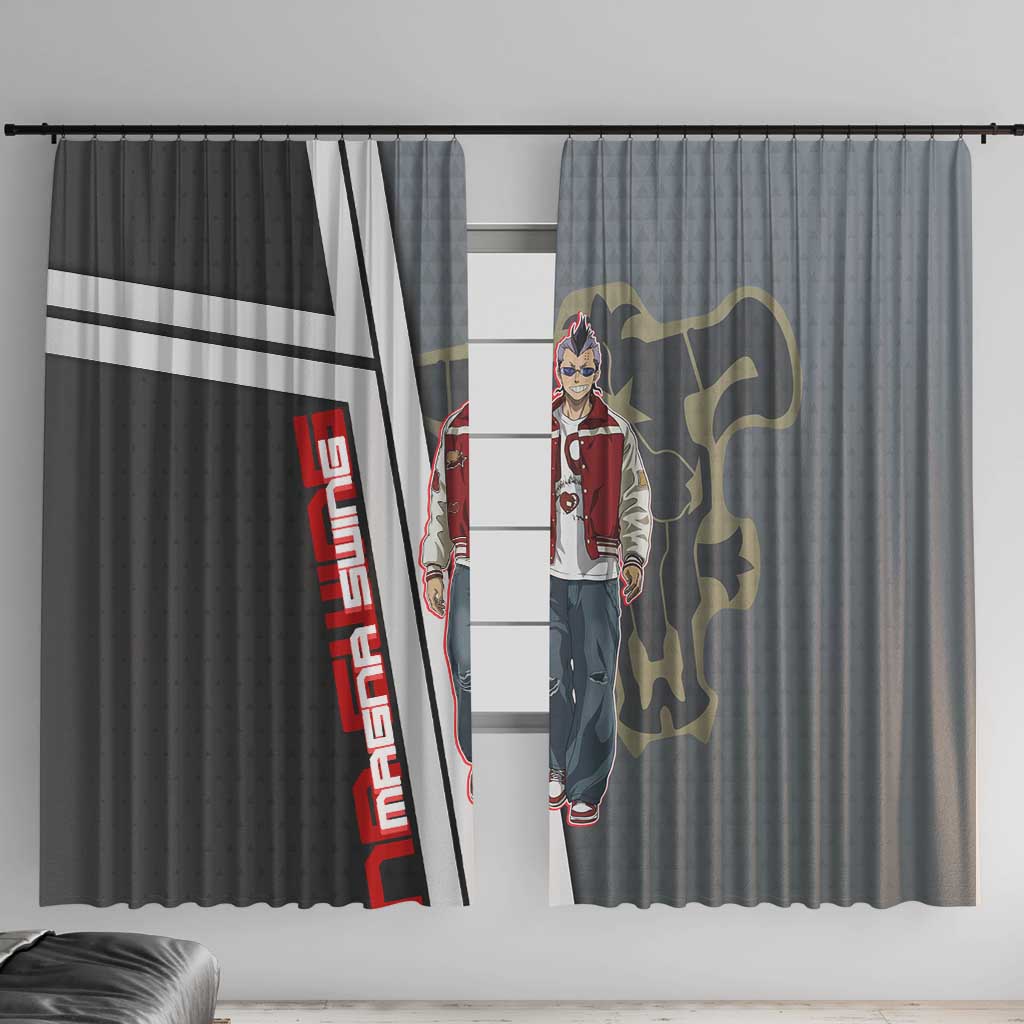 Black Clover Magna Swing Window Curtain Retro Anime Street Style