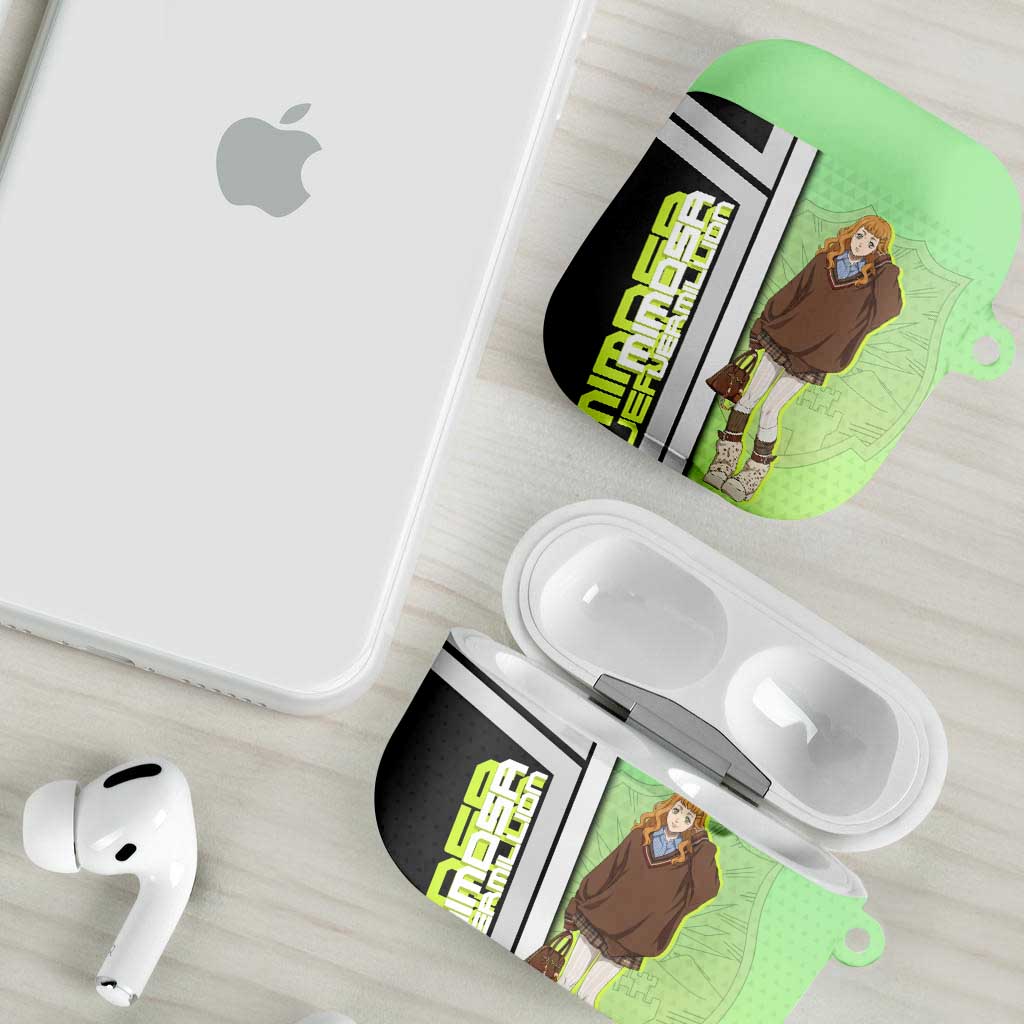 Black Clover Mimosa Vermillion AirPods Case Cozy Academia Anime Style