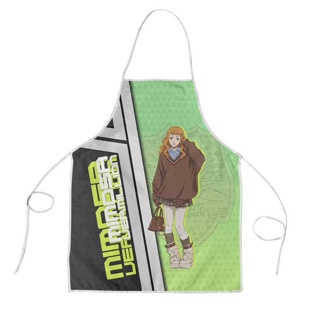 Black Clover Mimosa Vermillion Apron Cozy Academia Anime Style