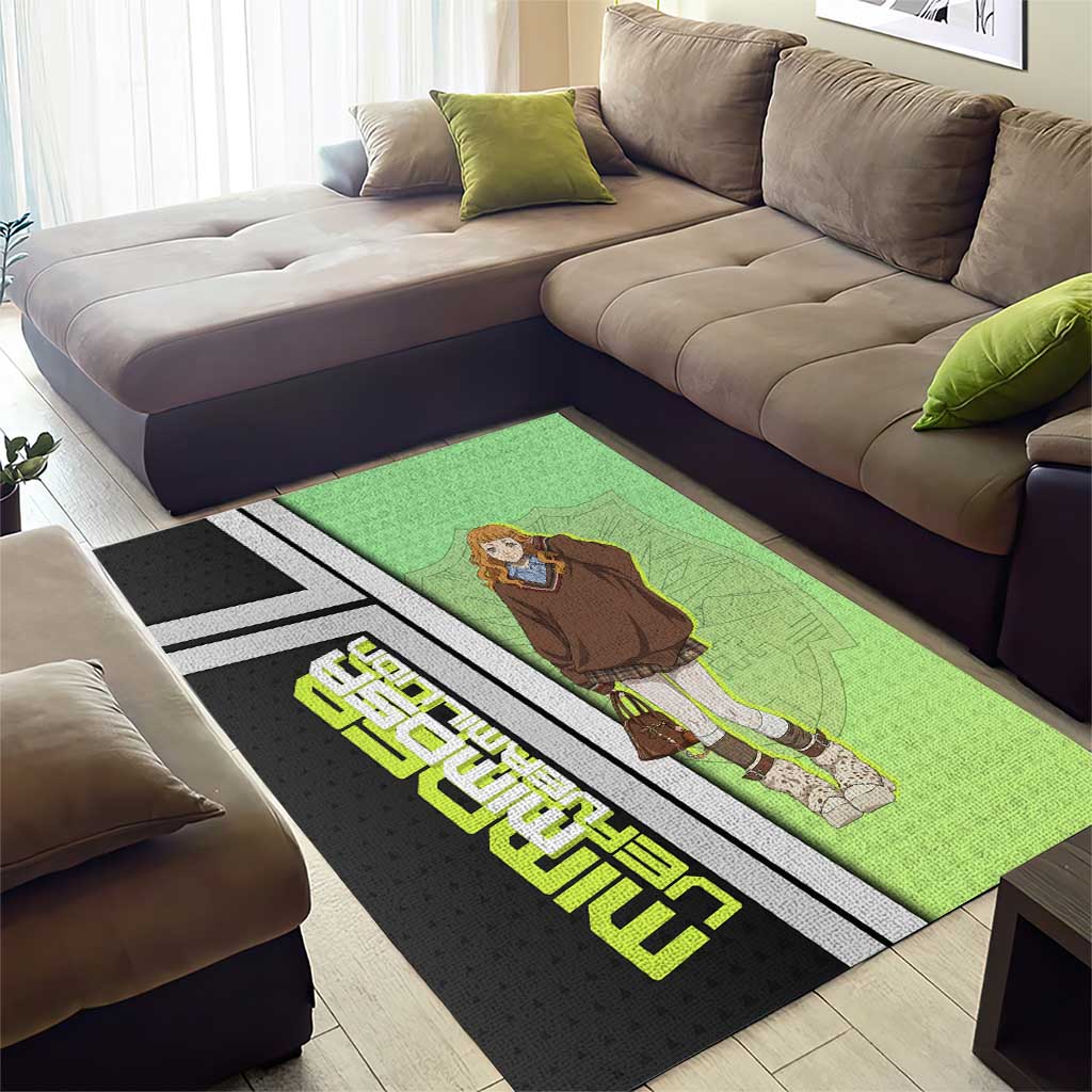 Black Clover Mimosa Vermillion Area Rug Cozy Academia Anime Style