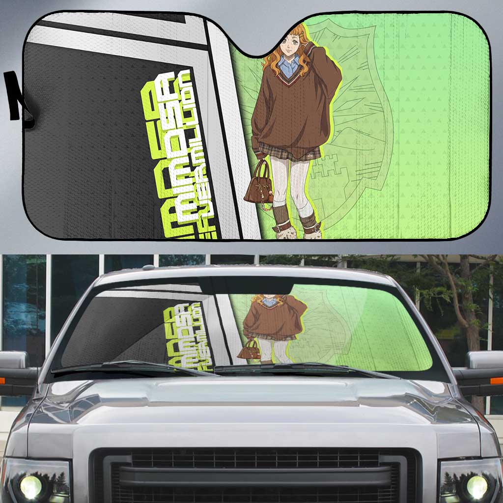 Black Clover Mimosa Vermillion Auto Sun Shade Cozy Academia Anime Style