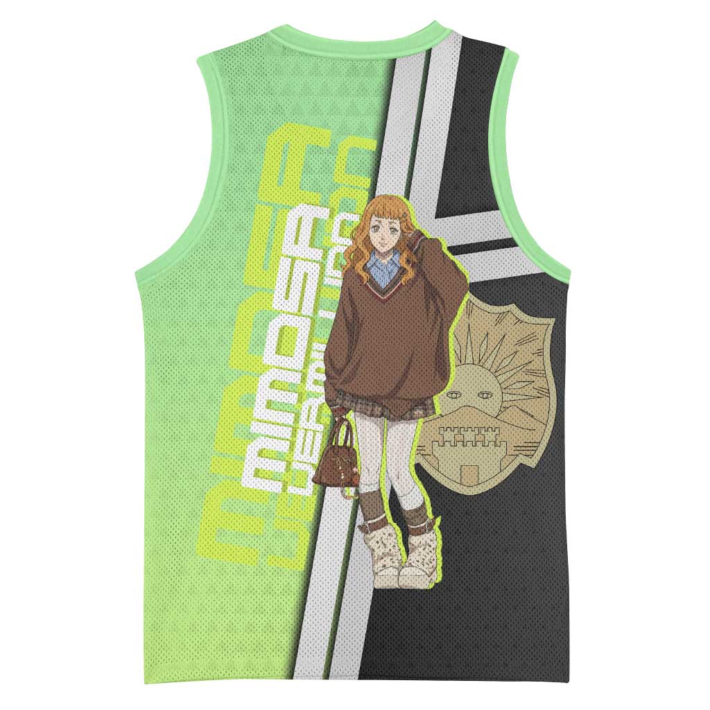 Black Clover Mimosa Vermillion Basketball Jersey Cozy Academia Anime Style