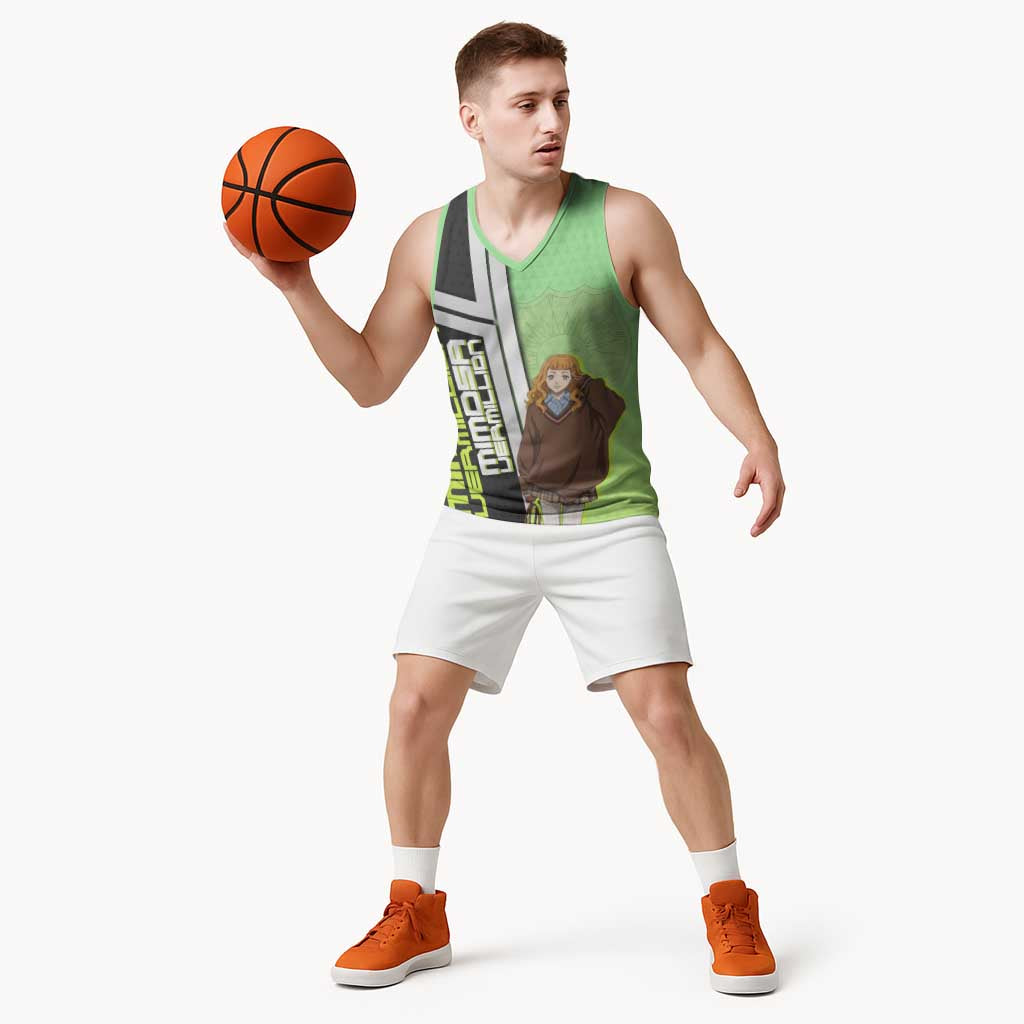 Black Clover Mimosa Vermillion Basketball Jersey Cozy Academia Anime Style