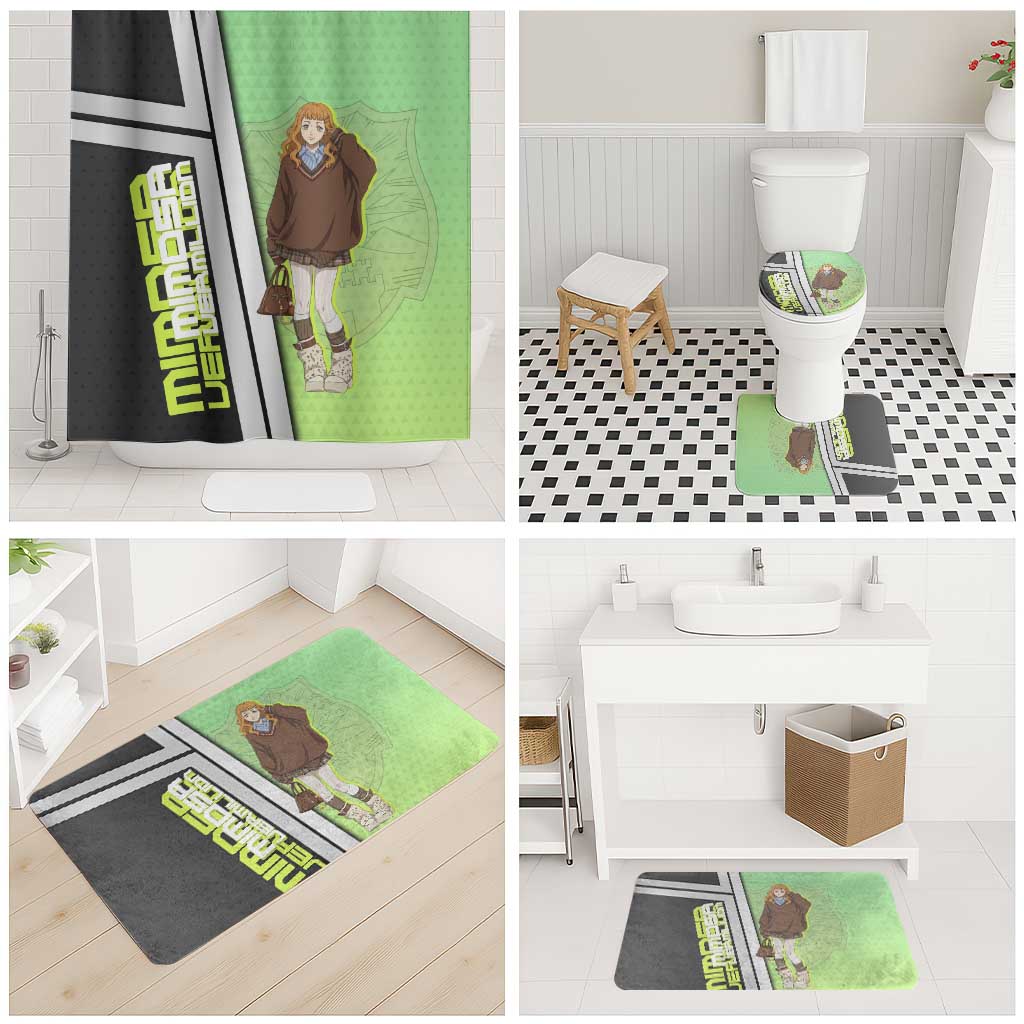 Black Clover Mimosa Vermillion Bathroom Set Cozy Academia Anime Style
