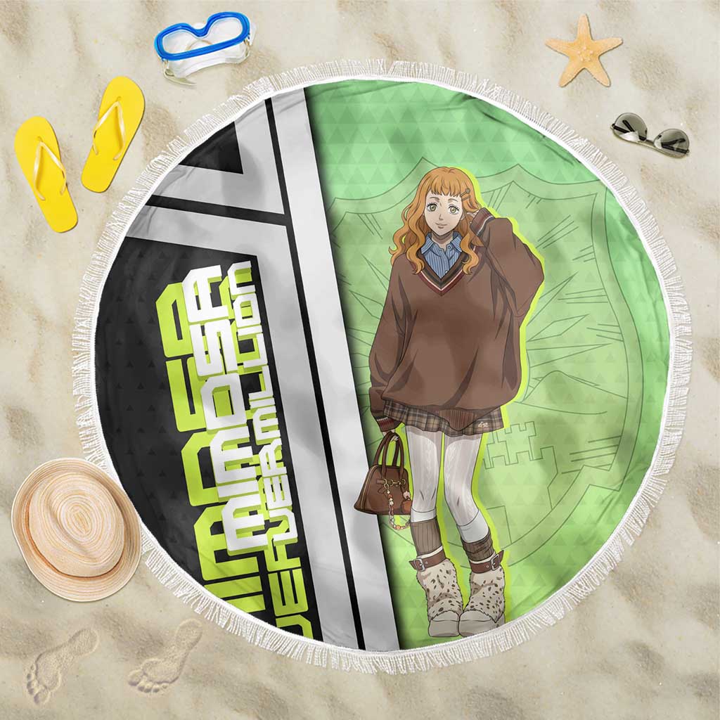 Black Clover Mimosa Vermillion Beach Blanket Cozy Academia Anime Style