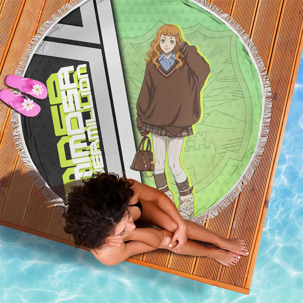 Black Clover Mimosa Vermillion Beach Blanket Cozy Academia Anime Style