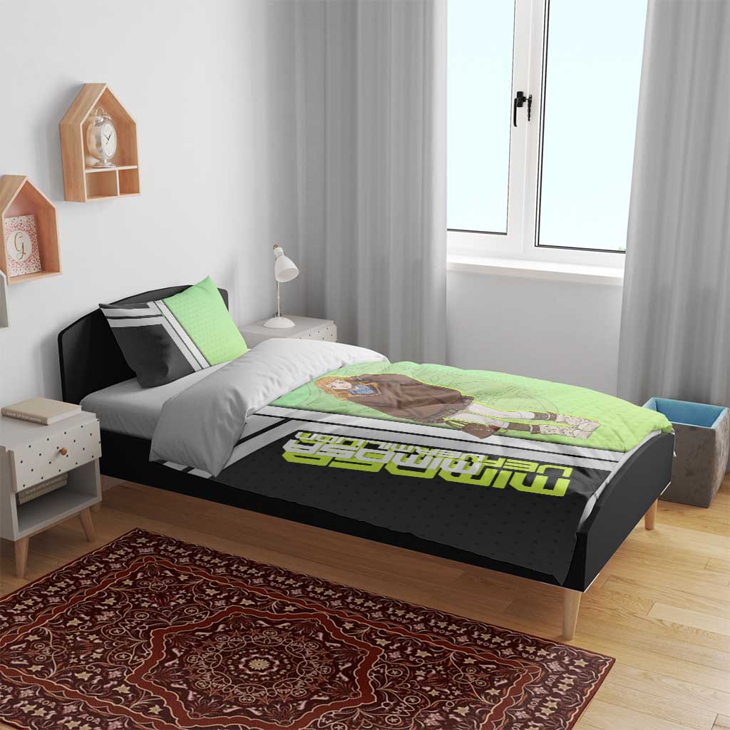 Black Clover Mimosa Vermillion Bedding Set Cozy Academia Anime Style