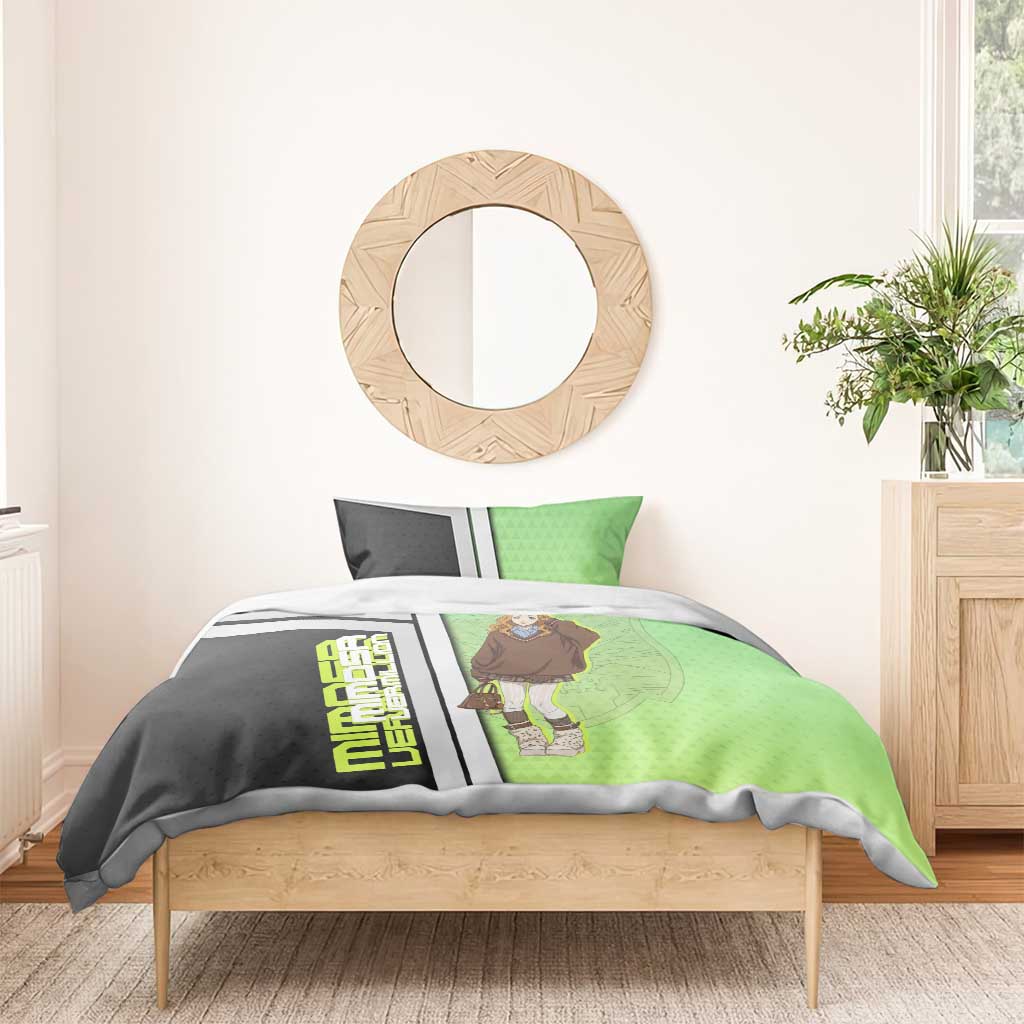 Black Clover Mimosa Vermillion Bedding Set Cozy Academia Anime Style