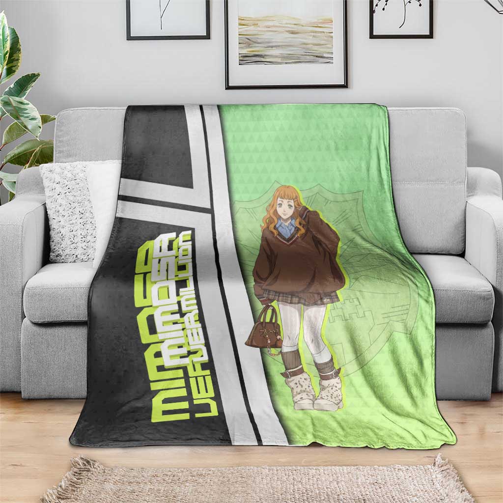 Black Clover Mimosa Vermillion Blanket Cozy Academia Anime Style