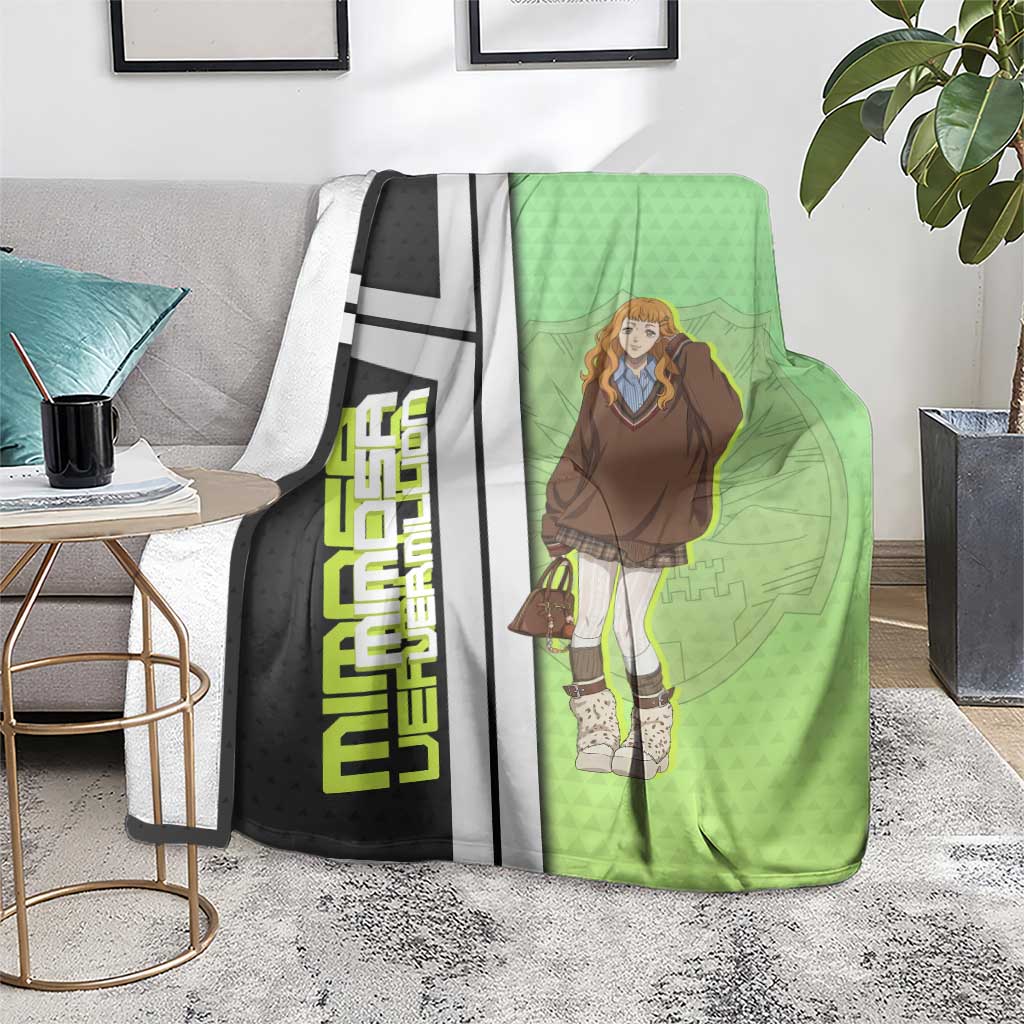 Black Clover Mimosa Vermillion Blanket Cozy Academia Anime Style
