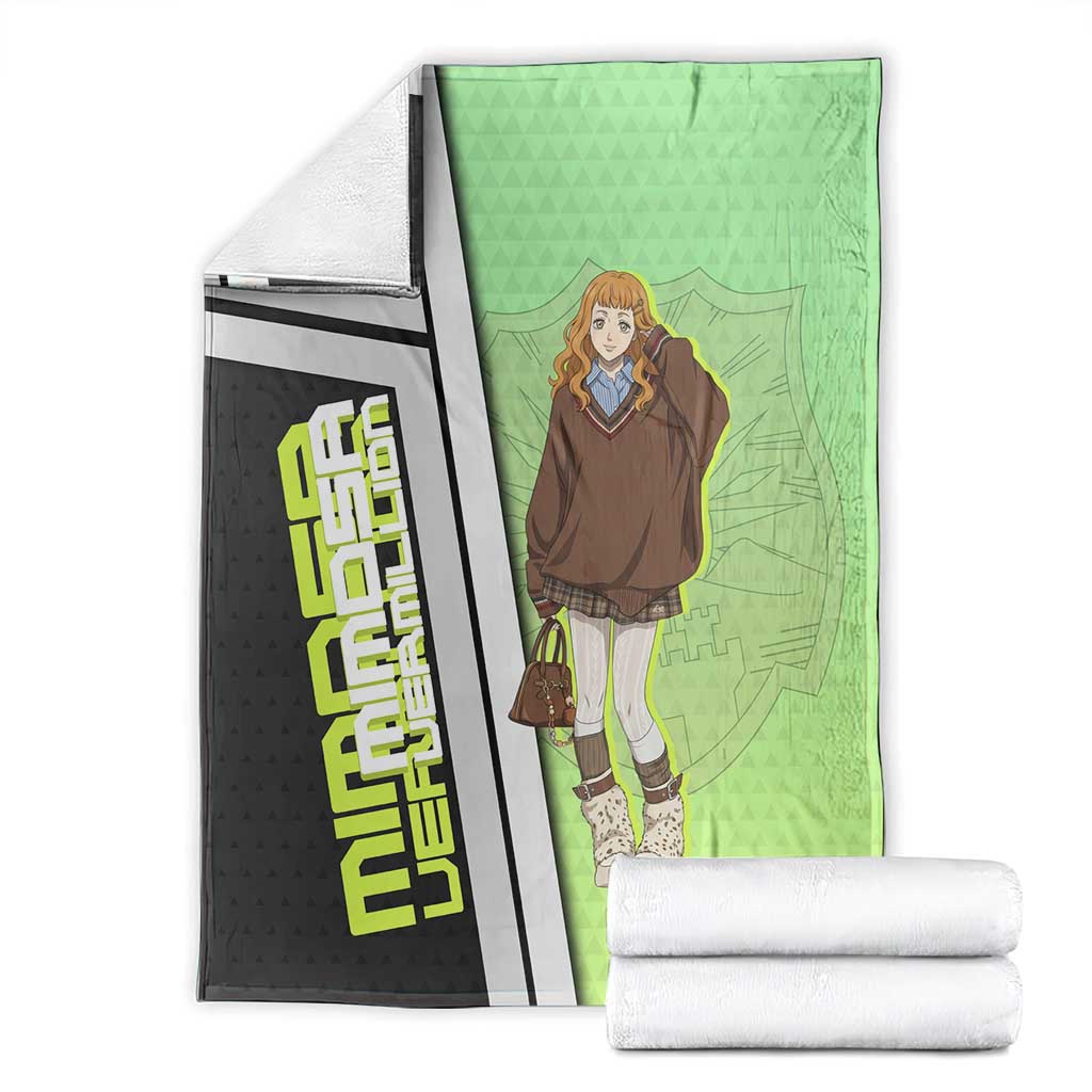 Black Clover Mimosa Vermillion Blanket Cozy Academia Anime Style