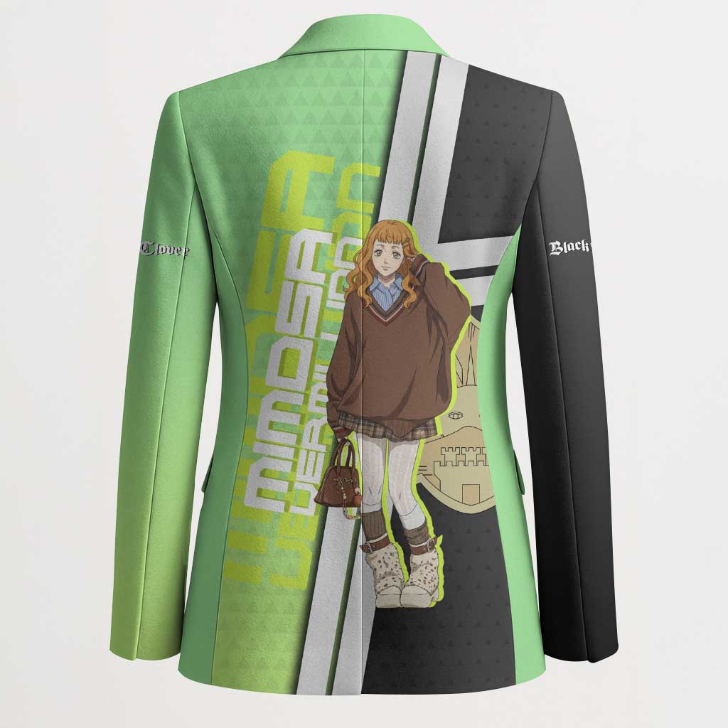 Black Clover Mimosa Vermillion Blazer Cozy Academia Anime Style
