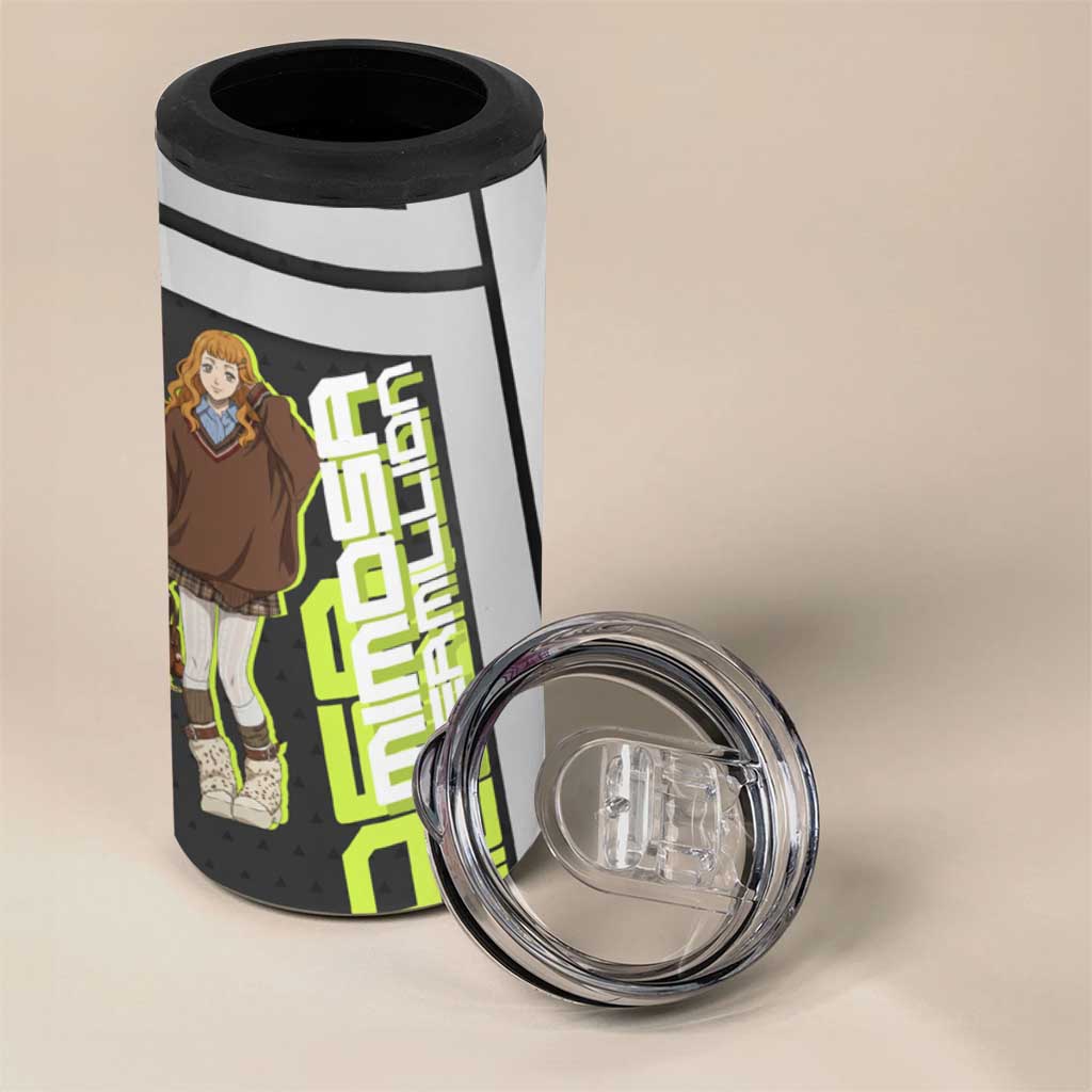 Black Clover Mimosa Vermillion 4 in 1 Can Cooler Tumbler Cozy Academia Anime Style