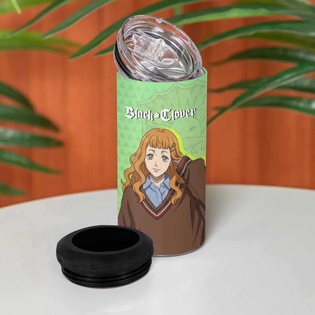 Black Clover Mimosa Vermillion 4 in 1 Can Cooler Tumbler Cozy Academia Anime Style