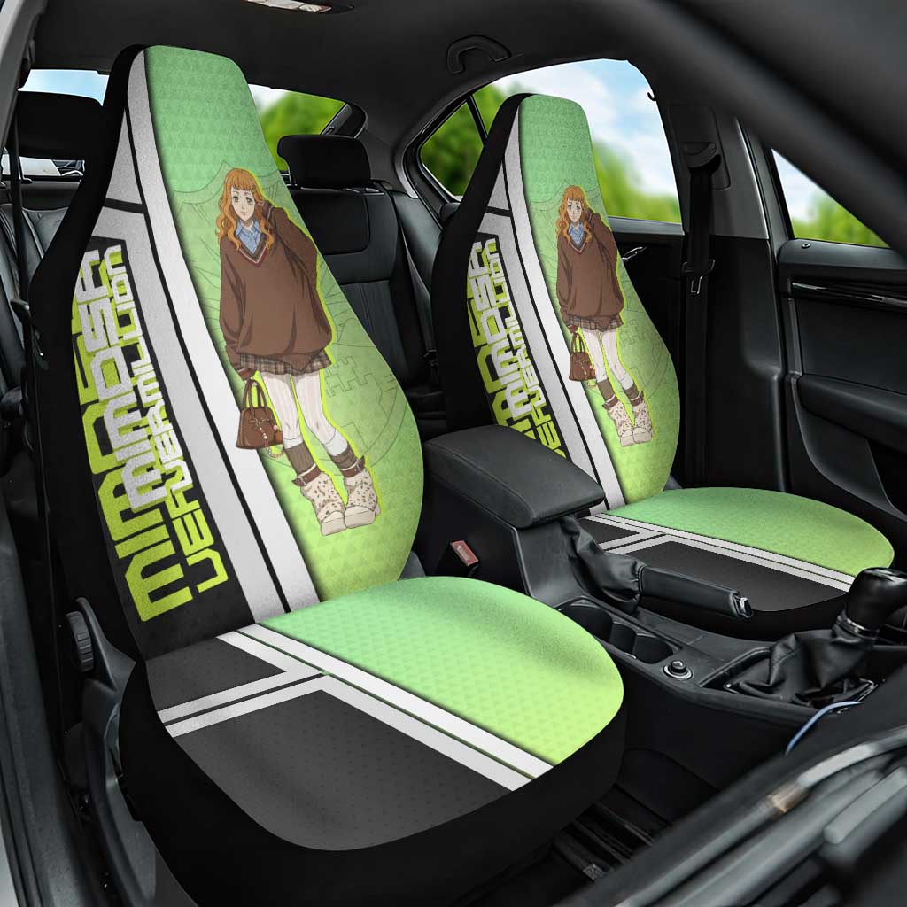 Black Clover Mimosa Vermillion Car Seat Cover Cozy Academia Anime Style
