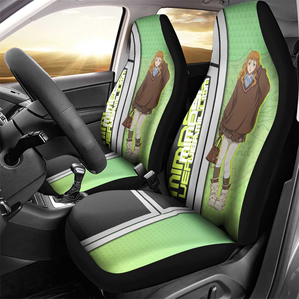 Black Clover Mimosa Vermillion Car Seat Cover Cozy Academia Anime Style