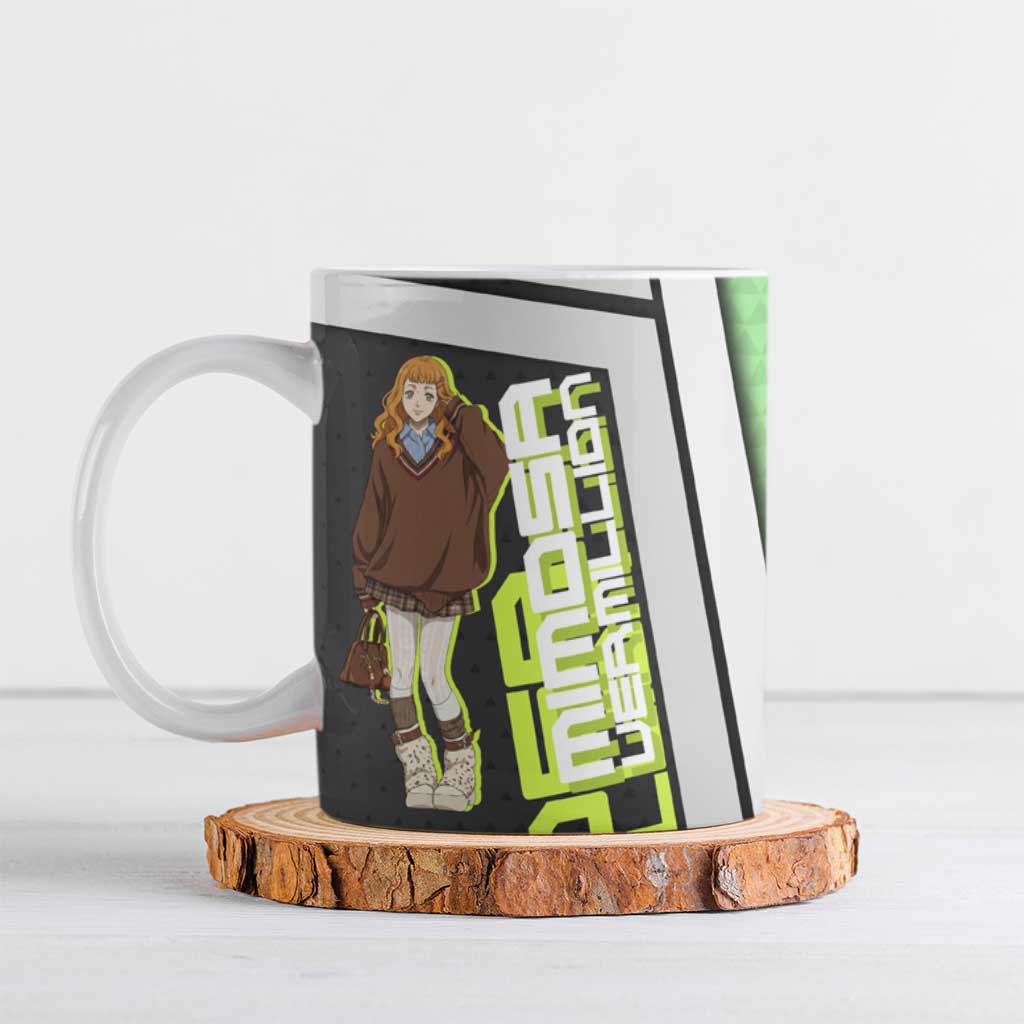 Black Clover Mimosa Vermillion Ceramic Mug Cozy Academia Anime Style