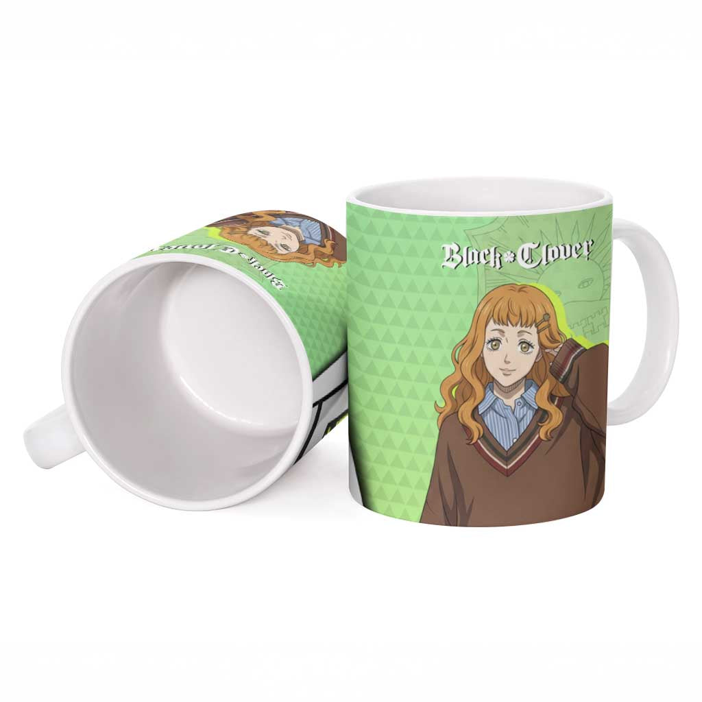 Black Clover Mimosa Vermillion Ceramic Mug Cozy Academia Anime Style