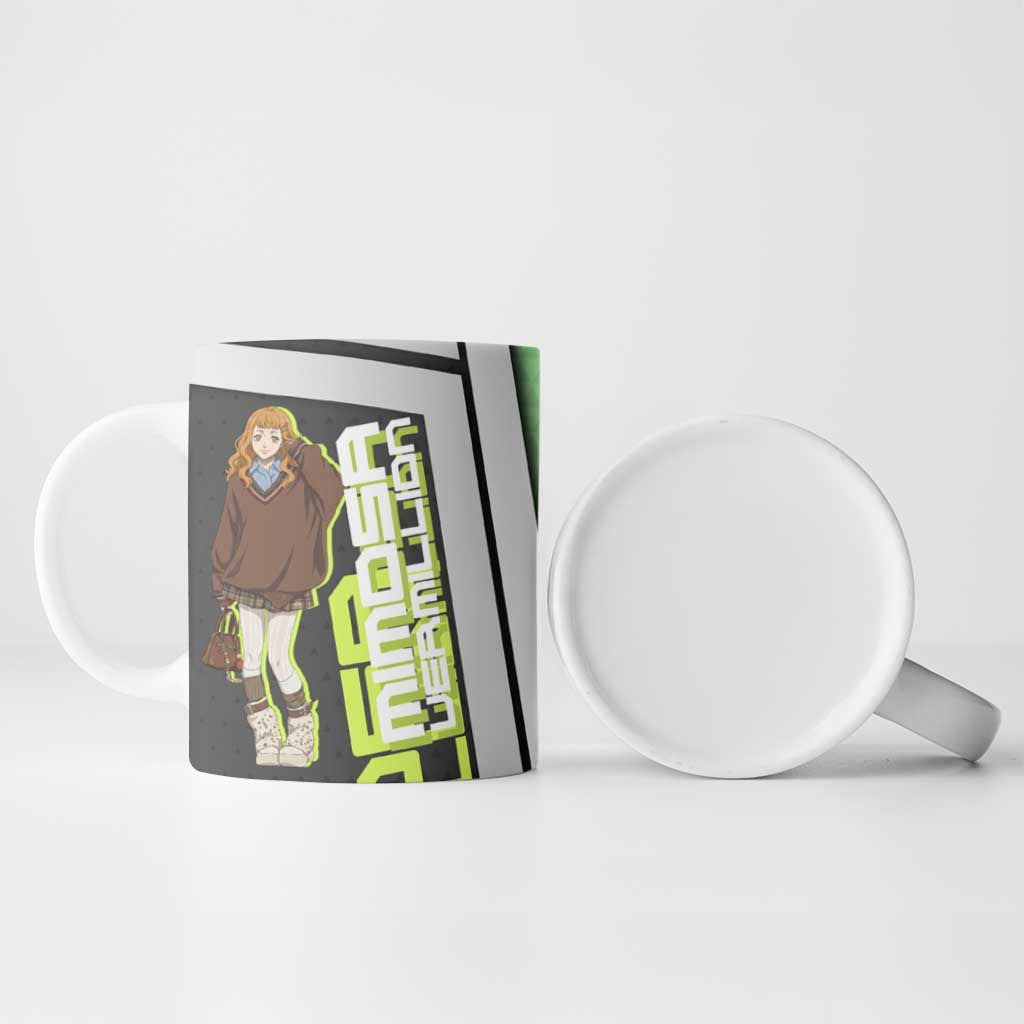 Black Clover Mimosa Vermillion Ceramic Mug Cozy Academia Anime Style