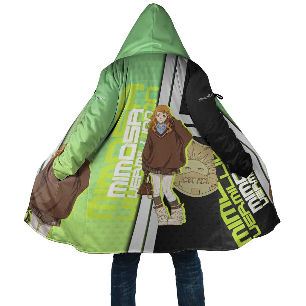 Black Clover Mimosa Vermillion Cloak Cozy Academia Anime Style