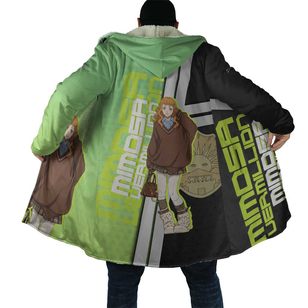Black Clover Mimosa Vermillion Cloak Cozy Academia Anime Style