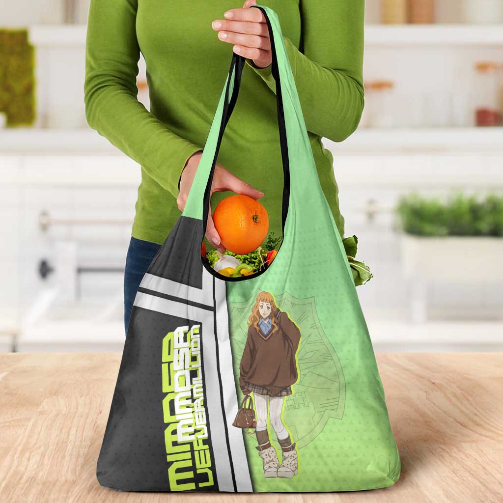 Black Clover Mimosa Vermillion Grocery Bag Cozy Academia Anime Style